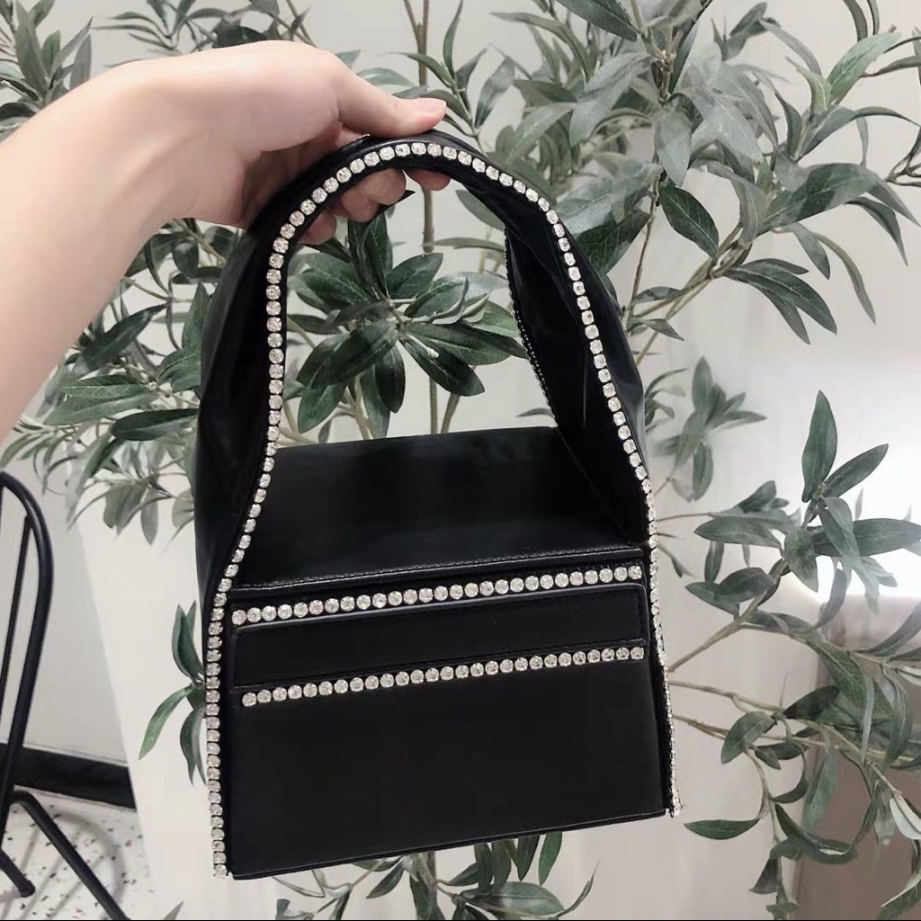 Bling Bling Box Style Leather Bag